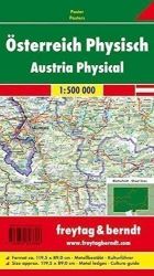 AKN 1 B Rakousko 1:500 000 / nástěnná mapa (lištovaná)