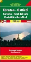 OE 5 Korutany Jižní Tyrolsko 1:200 000 / automapa - Mapy a průvodci Karnten Osttirol Carintia automapa 1:200