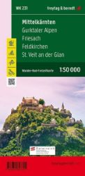 WK 231 Střední Korutany, Gurktalské Alpy, Friesach, Feldkirchen, St. Veit an der Glan 1:50 - Mapy Alpy WK 231 Mittelkärnten, Gurktaler Alpen, Friesach, Feldkirchen, St. Veit an der Glan, Wanderkarte 1:50.000/mapa