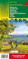 WK 233 Wörthersee, Ossiacher See, Faaker See, Karawanken, Klagenfurt am Wörthersee, Villach, Jesenice, Wanderkarte 1:50.000/mapa