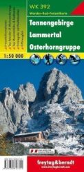 WK 392 Tennengebirge, Lammertal, Osterhorngruppe 1:50 000 / turistická mapa WK 392 Tennengebirge, Lammertal, Osterhorngruppe 1:50 000 / turistická mapa