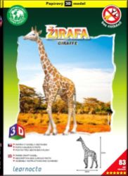 Žirafa – Papírový 3D model/83 dílků - 3D a 4D puzzle Žirafa – Papírový 3D model/83 dílků