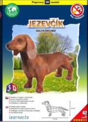 Jezevčík světlý – Papírový 3D model/42 dílků Jezevčík světlý – Papírový 3D model/42 dílků