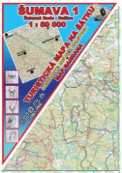 Šumava 1 Železná Ruda - Sušice Šátek s mapou - Mapy a průvodci Šumava 1 Železná Ruda - Sušice Šátek s mapou