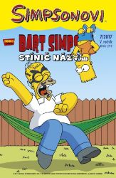 Simpsonovi - Bart Simpson 7/2017 - Stínič názvu - Matt Groening - Dětský komiks Simpsonovi Bart Simpson 7/2017 Stínič názvu