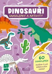 Dinosauři samolepky a aktivity - 60 samolepek, Knížka plná zábavných úkolů