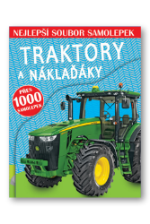 Traktory a náklaďáky - Nejlepší soubor samolepek - John A. Abbott - Samolepkové knihy pro děti Traktory a náklaďáky - Nejlepší soubor samolepek