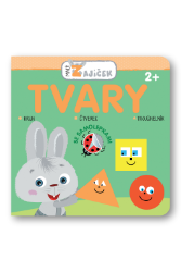 Malý zajíček - Tvary - Samolepkové knihy pro děti Malý zajíček - Tvary