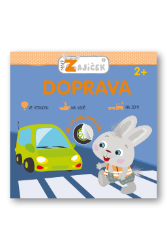 Malý zajíček - Doprava - Omalovánky a samolepky pro děti Malý zajíček - Doprava