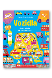 Vozidla - Rušné město se samolepkami - Kreativní knihy pro děti Vozidla - Rušné město se samolepkami