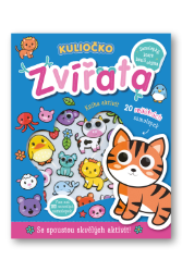 Kuliočko Zvířata 20 reliéfních samolepek Kuliočko Zvířata 20 reliéfních samolepek