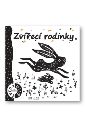 Zvířecí rodinky - Černobílá knížka - Erin Balzer - Knihy pro nejmenší Zvířecí rodinky - Černobílá knížka