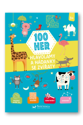 100 her, Hlavolamy a hádanky se zvířaty 3+ - Naučné knihy pro nejmenší 100 her, Hlavolamy a hádanky se zvířaty 3+
