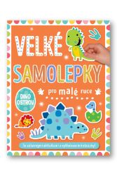 Velké samolepky pro malé ruce Dino ostrov - Stuart Lynch - Samolepky se zvířátky Velké samolepky pro malé ruce Dino ostrov