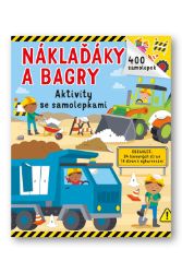 Náklaďáky a bagry - 400 samolepek - Samolepky pro děti Náklaďáky a bagry