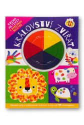 Království zvířat - Kniha aktivit s barevnou paletou - Dětské knížky poznávání zvířat Království zvířat - Kniha aktivit s barevnou paletou