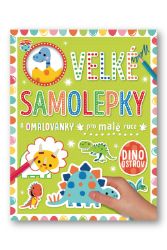 Velké samolepky a omalovánky pro malé ruce Dino ostrov - Stuart Lynch - Samolepky se zvířátky Velké samolepky a omalovánky pro malé ruce Dino ostrov