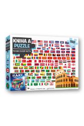 Kniha a puzzle Vlajky celého světa - John Malam - Interaktivní knihy pro nejmenší Kniha a puzzle Vlajky celého světa