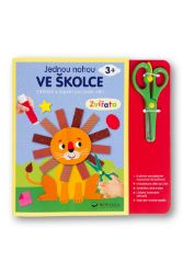 Jednou nohou ve školce Zvířata Stříhání a lepení pro malé děti 3+