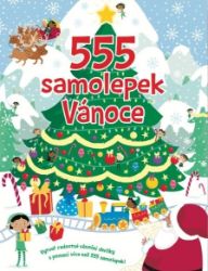 555 samolepek Vánoce - Omalovánky a samolepky pro děti 555 samolepek Vánoce