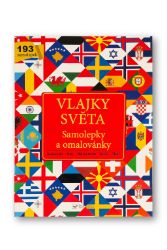 Vlajky světa - Samolepky a omalovánky - Omalovánky pro děti Vlajky světa - Samolepky a omalovánky