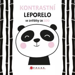 Kontrastní leporelo se zvířátky ze ZOO - kolektiv autorů - Černobílá a kontrastní leporela Kontrastní leporelo se zvířátky ze ZOO