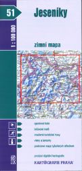 1:100T (51)-Jeseníky-zimní mapa (turistická mapa) - kolektiv autorů - Mapy Česká republika 1:100T (51)-Jeseníky-zimní mapa (turistická mapa)