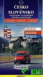 Česko+Slovensko automapa 1:500 000 - Mapy Česká republika Česko+Slovensko 1:500T
