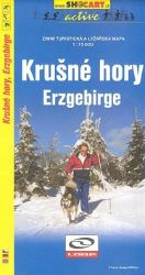 Krušné hory - zimní mapa