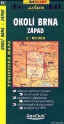 SC 051 Okolí Brna západ 1:50 000 - Mapy Česká republika Okolí Brna - západ č.51