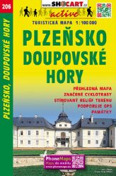 SC 206 Plzeňsko, Doupovské hory 1:100 000 - Města České republiky TM 1:100T 206 Plzeňsko Doupovské hory Shocart