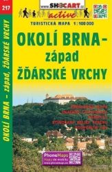 SC 217 Okolí Brna západ, Žďárské vrchy 1:100 000 - Mapy Česká republika Okolí Brna - západ č. 217