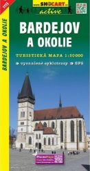 Bardejov a&nbsp;okolie 1:50T/1113 Turistická mapa SHOCart