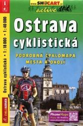 Ostrava cyklistická - Cyklistické mapy Ostrava cyklistická 1:18T/1:40T podrobná cyklomapa města a okolí
