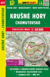 SC 407 Krušné hory, Chomutovsko 1:40 000 - Mapy Česká republika CTM Krušné Hory Chomutovsko 407 1:40T Shocart