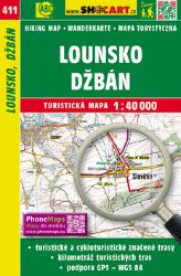 SC 411 Lounsko, Džbán 1:40 000 - Mapy Česká republika TCM Lounsko Džbán 411 1:40T