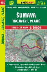 SC 435 Šumava - Trojmezí, Pláně 1:40 000 - Mapy Šumavy Šumava trojmezí