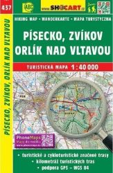 SC 437 Písecko, Zvíkov, Orlík nad Vltavou 1:40 000 - Mapy Česká republika Písecko, Zvíkov, Orlík nad Vltavou