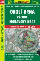 SC 452 Okolí Brna východ, Moravský kras 1:40 000 - Mapy a průvodci CKM Okolí Brna východ Moravský kras 452 1:40T
