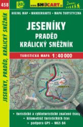 SC 458 Jeseníky, Praděd, Kralický Sněžník 1:40 000 - Mapy Česká republika TM 1:40T 458 Jeseníky Praděd Králický Sněžník Shoc