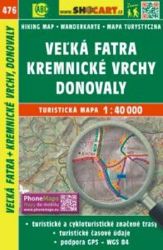 SC 476 Veľká Fatra, Kremnické vrchy, Donovaly 1:40 000 SC 476 Veľká Fatra, Kremnické vrchy, Donovaly 1:40 000
