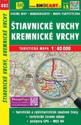 SC 482 Štiavnické vrchy, Kremnické vrchy 1:40 000 - Podle země Štiavnické vrchy, Kremnické vrchy 1:40T/482 Turistická mapa SHOCart
