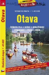 Otava/vodácká mapa 1:40T