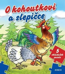 O kohoutkovi a slepičce - 5 skládaček puzzle - Miroslava Lánská - Klasické české pohádky pro děti O kohoutkovi a slepičce - 5 skládaček puzzle