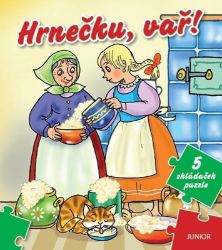 Hrnečku, vař! - 5 skládaček puzzle - Miroslava Lánská - Klasické české pohádky pro děti Hrnečku, vař! - 5 skládaček puzzle