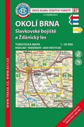 Okolí Brna, Slavkovsko /KČT 87 1:50T Turistická mapa - Podle země Okolí Brna, Slavkovsko /KČT 87 1:50T Turistická mapa