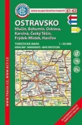 Ostravsko /KČT 61-62 1:50T Turistická mapa - Mapy Ostravy Ostravsko /KČT 61-62 1:50T Turistická mapa
