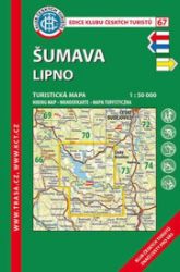 KČT 67 Šumava Lipno 1:50 000 Turistická mapa - Mapy Šumavy Šumava-Lipno /KČT 67 1:50T Turistická mapa