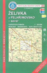 Želivka, Pelhřimovsko /KČT 44 1:50T Turistická mapa - Mapy Česká republika Želivka, Pelhřimovsko /KČT 44 1:50T Turistická mapa