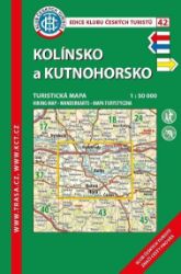 KČT 42 Kolínsko a Kutnohorsko 1:50 000 Turistická mapa - Mapy Česká republika KČT 42 Kolínsko a Kutnohorsko 1:50 000